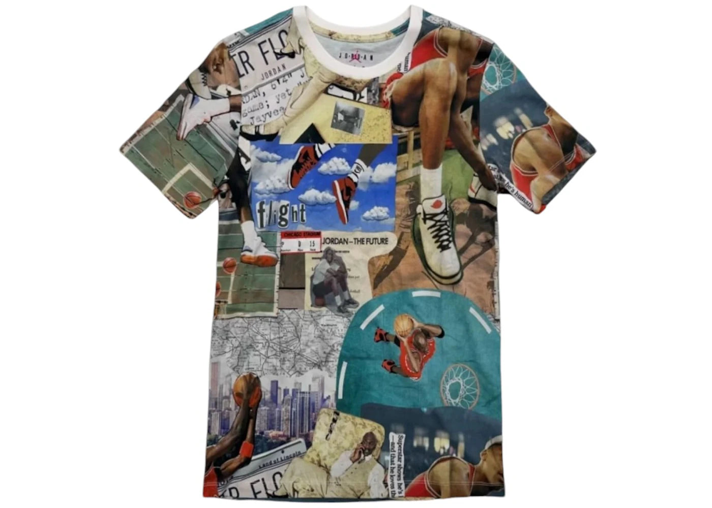 Jordan Flight Essentials AOP Iconic Printed Graphic Tee White