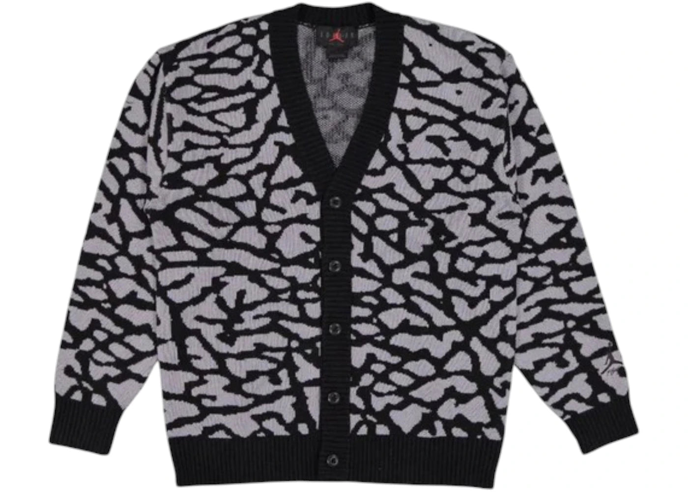 Jordan Flight Heritage Cardigan Sweater Grey
