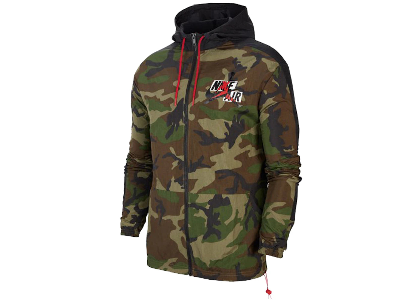 Jordan Jumpman Classics Camo Windbreaker Jacket Medium Olive