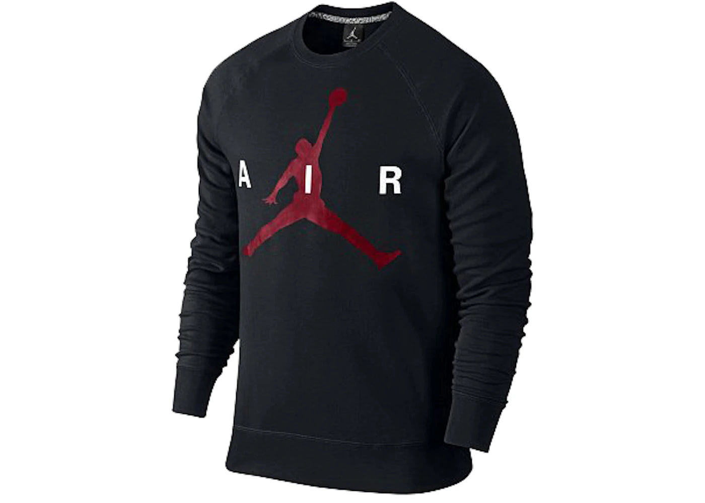 Jordan Jumpman Graphic Brushed Crewneck Black/Red
