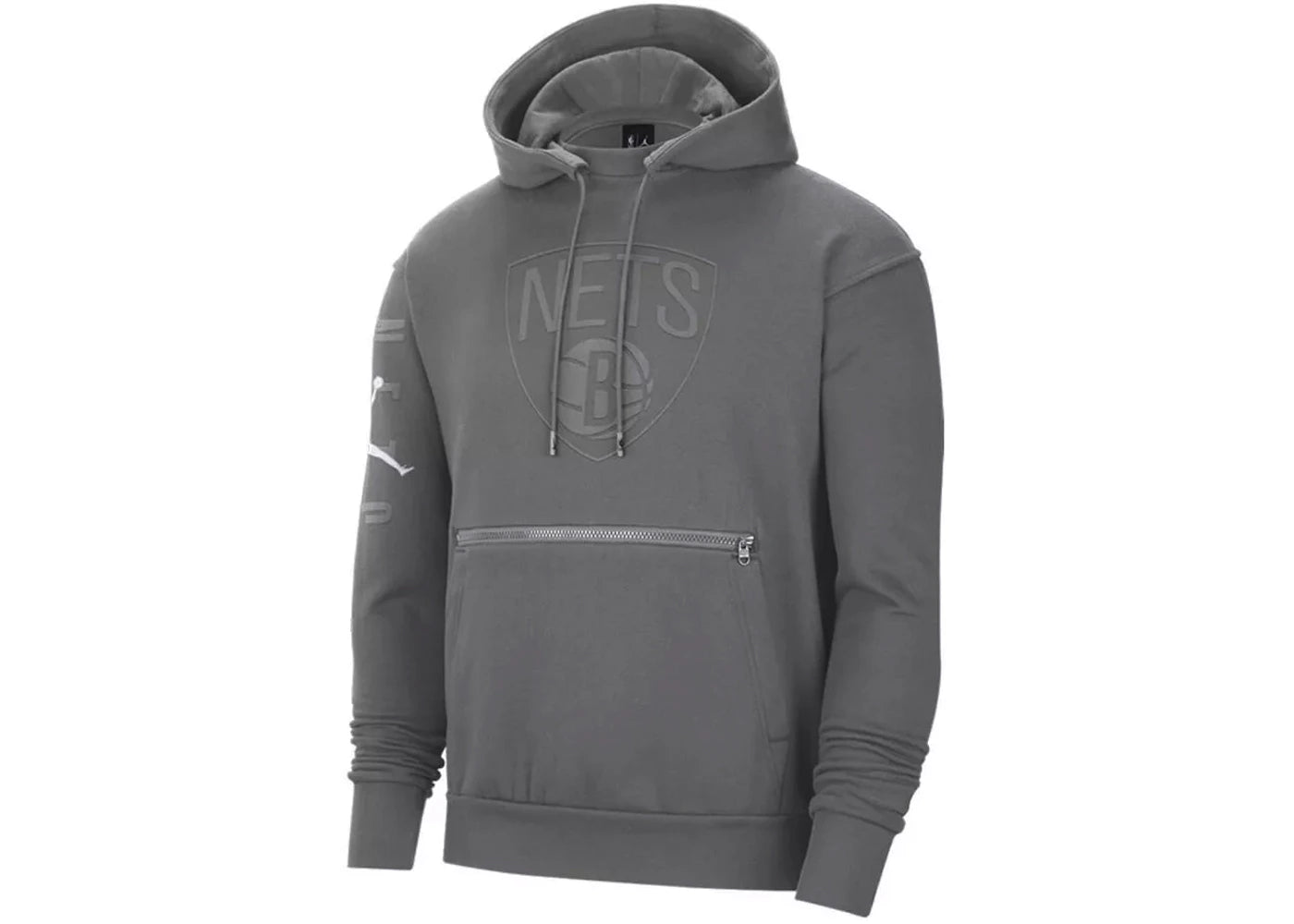 Jordan NBA Brooklyn Nets Courtside Statement Hoodie Grey