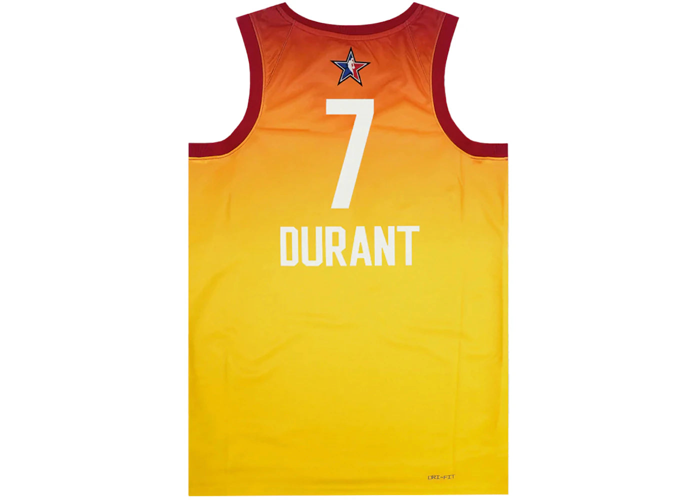 Jordan NBA Kevin Durant All Star 2023 Jersey Yellow/Orange