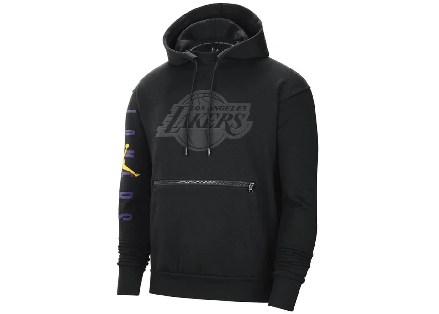 Jordan NBA Los Angeles Lakers Fleece Pullover Hoodie Black