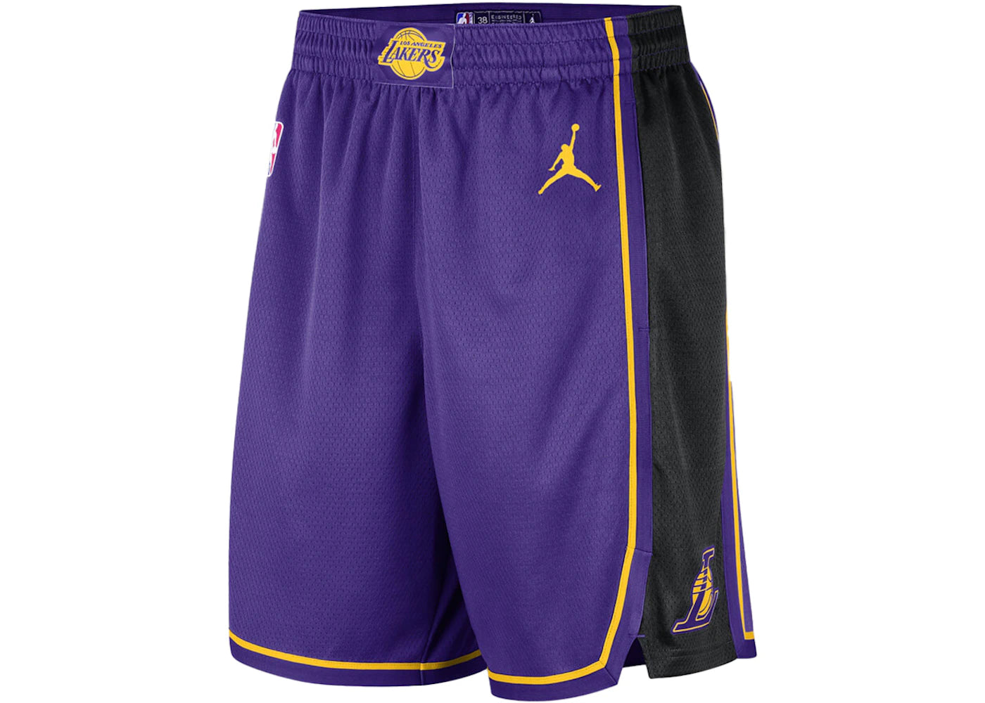 Jordan NBA Los Angeles Lakers Statement Edition Swingman Dri-FIT Shorts Purple/Yellow