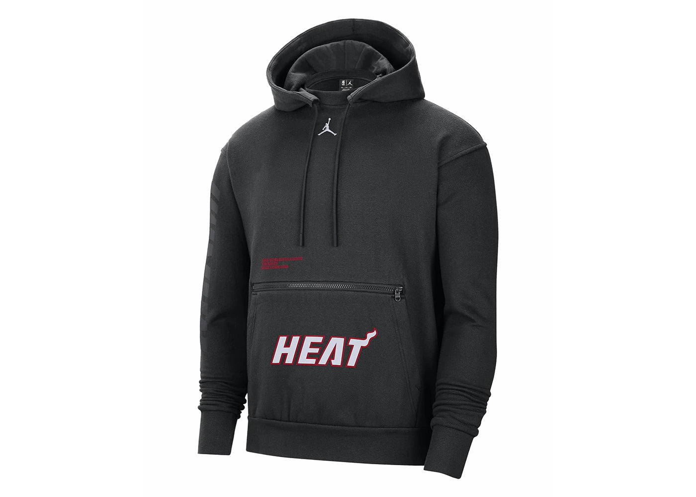 Jordan NBA Miami Heat Courtside Statement Loose Fit Hoodie Black