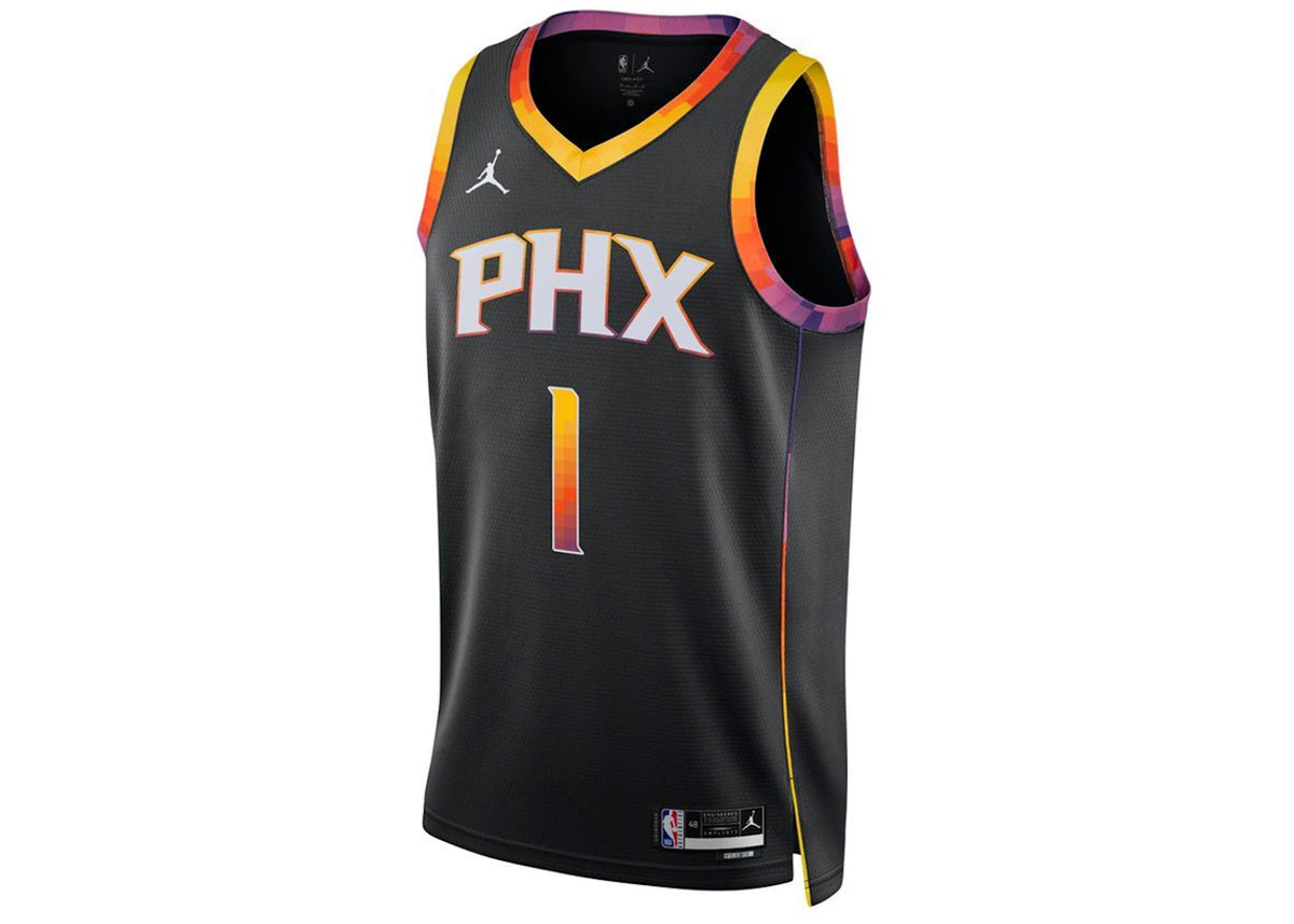 Jordan NBA Phoenix Suns Devin Booker Statement Edition Dri-Fit Swingman Jersey Black/Multicolor