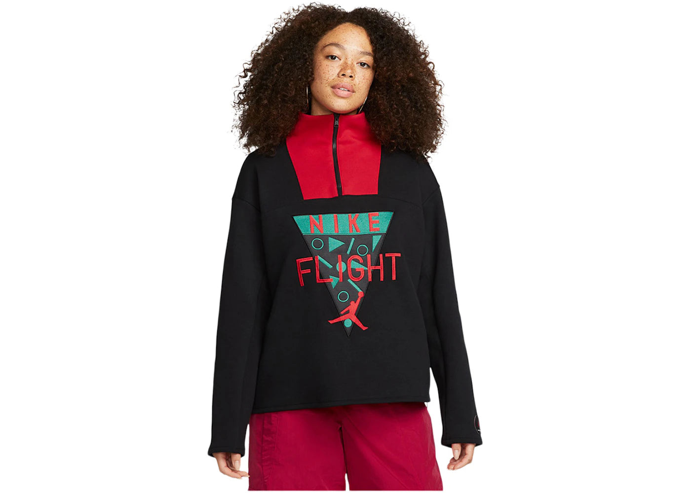 Jordan Women's Nina Chanel Pullover 1/4 Zip Black