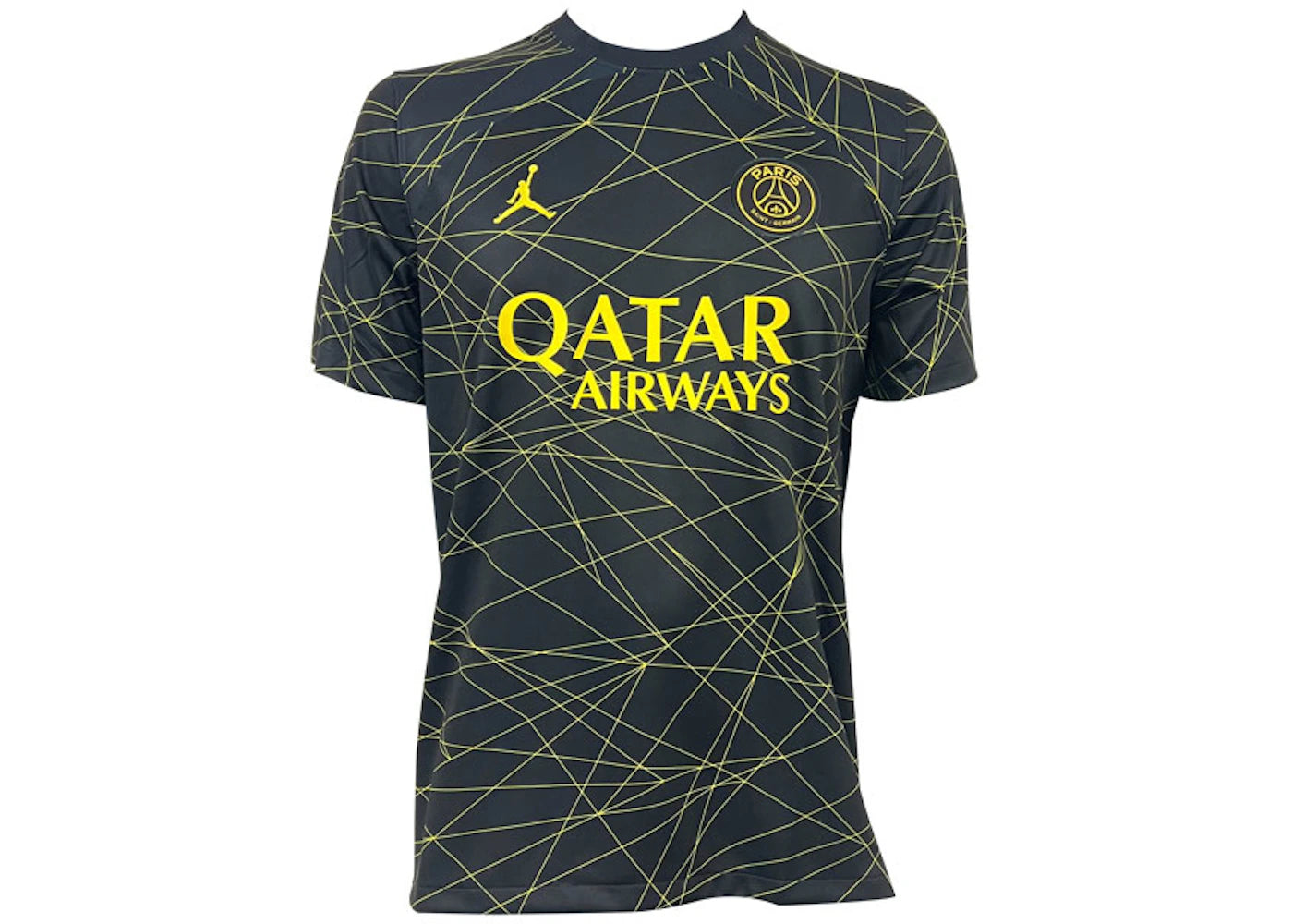 Jordan Paris Saint-Germain 2023/24 Stadium Force Jersey Black/Tour Yellow