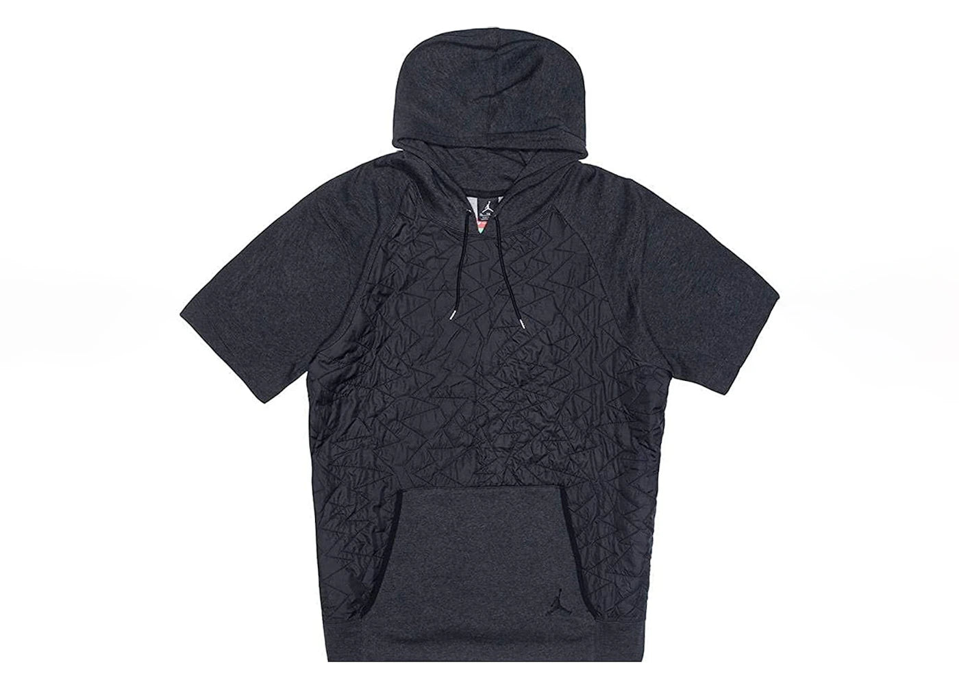 Jordan VII SS Quilted Fleece Pullover Hoodie Black
