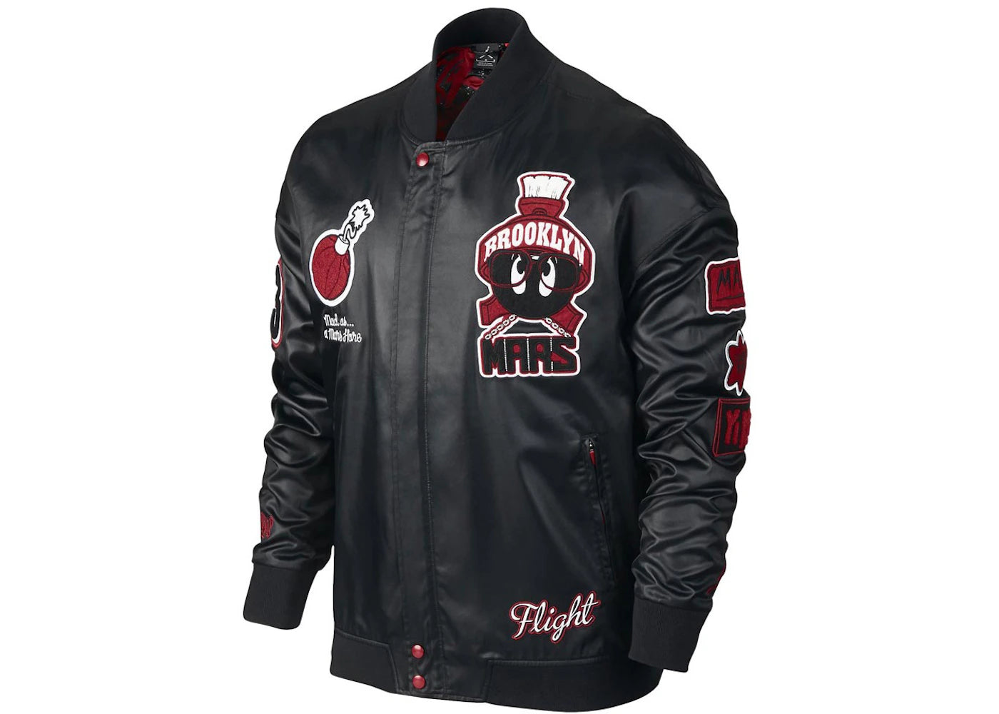 Jordan WB Marvin Bomber Jacket Black/Red