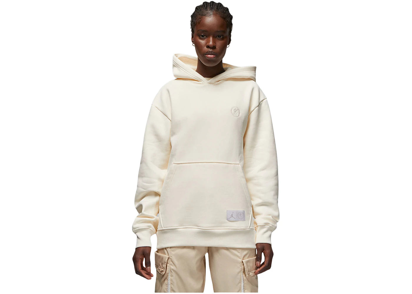 Jordan Womens Bephies Beauty Supply Pullover Hoodie Pale Ivory