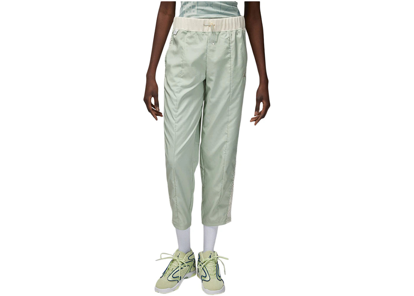 Jordan Womens Bephies Beauty Supply Track Pants Dusty Sage/Pale Ivory