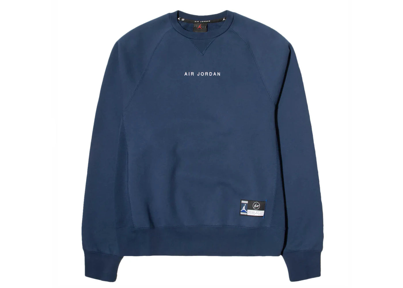 Jordan x Fragment Crewneck Sweatshirt Navy/Sport Royal/White