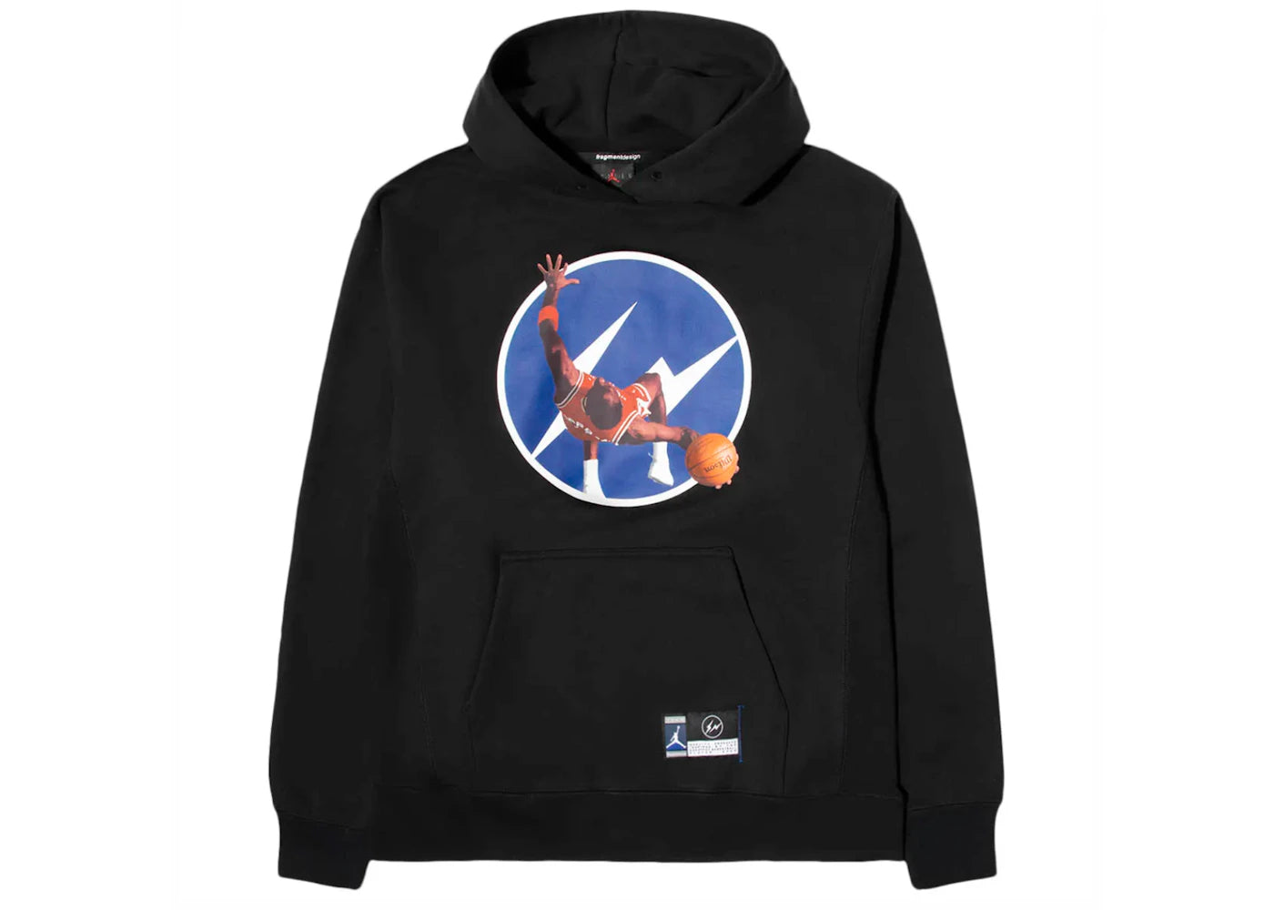 Jordan x Fragment Image Pullover Hoodie Black