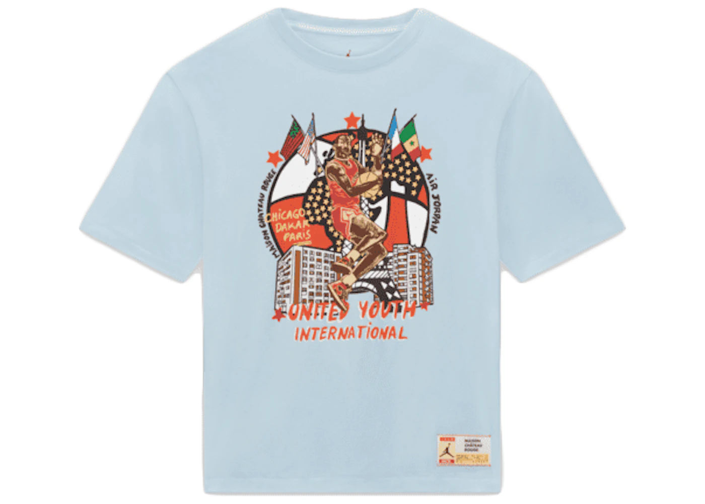 Jordan x Maison Chateau Rouge T-Shirt (Asia Sizing) Blue