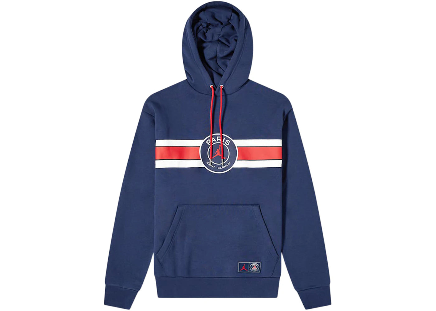 Jordan x PSG Paris Saint Germain Popover Hoodie Midnight Navy/Red/White