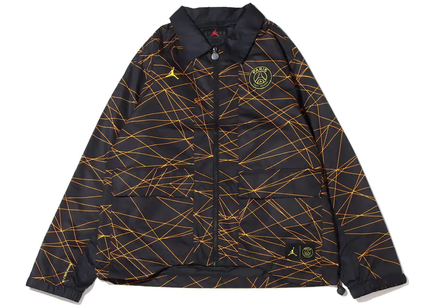 Jordan x Paris Saint-Germain Anthem Jacket (Asia Sizing) Black/Tour Yellow