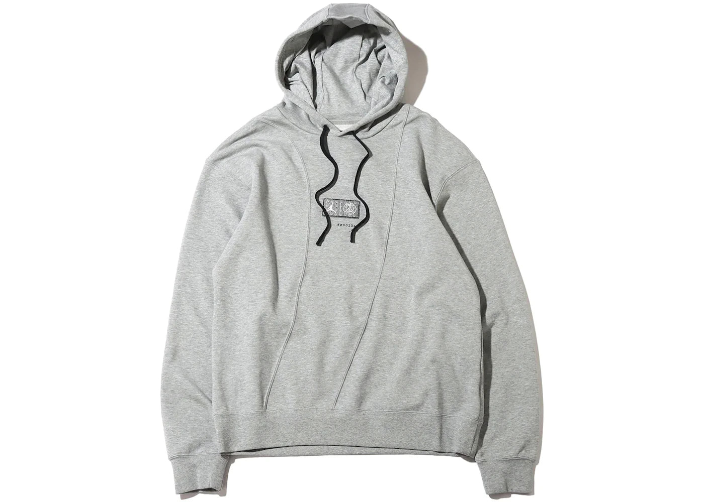 Jordan x Paris Saint-Germain Front Logo Fleece Pullover Hoodie (Asia Sizing) Dark Grey Heather