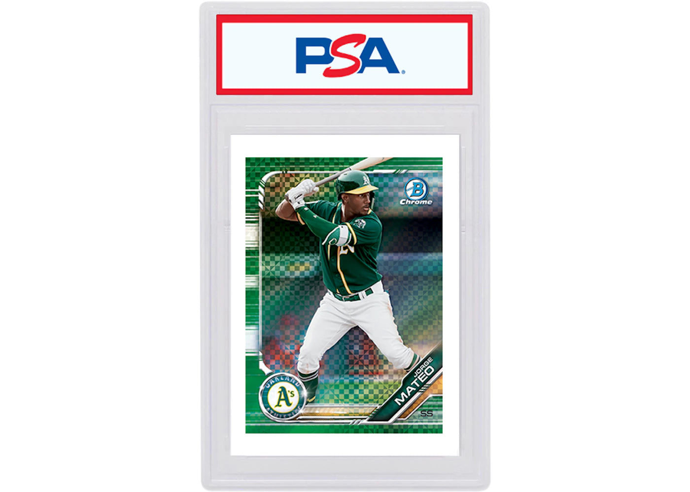 Jorge Mateo 2019 Bowman Chrome X Green X-Fractor /31 BCP-217 (PSA or BGS Graded)