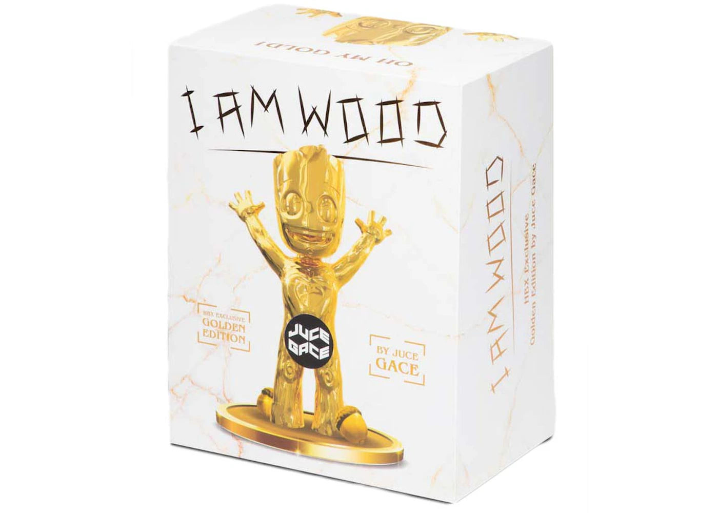Juce Gace I Am Wood 22cm (Chrome Gold HBX Exclusive Edition) Figure