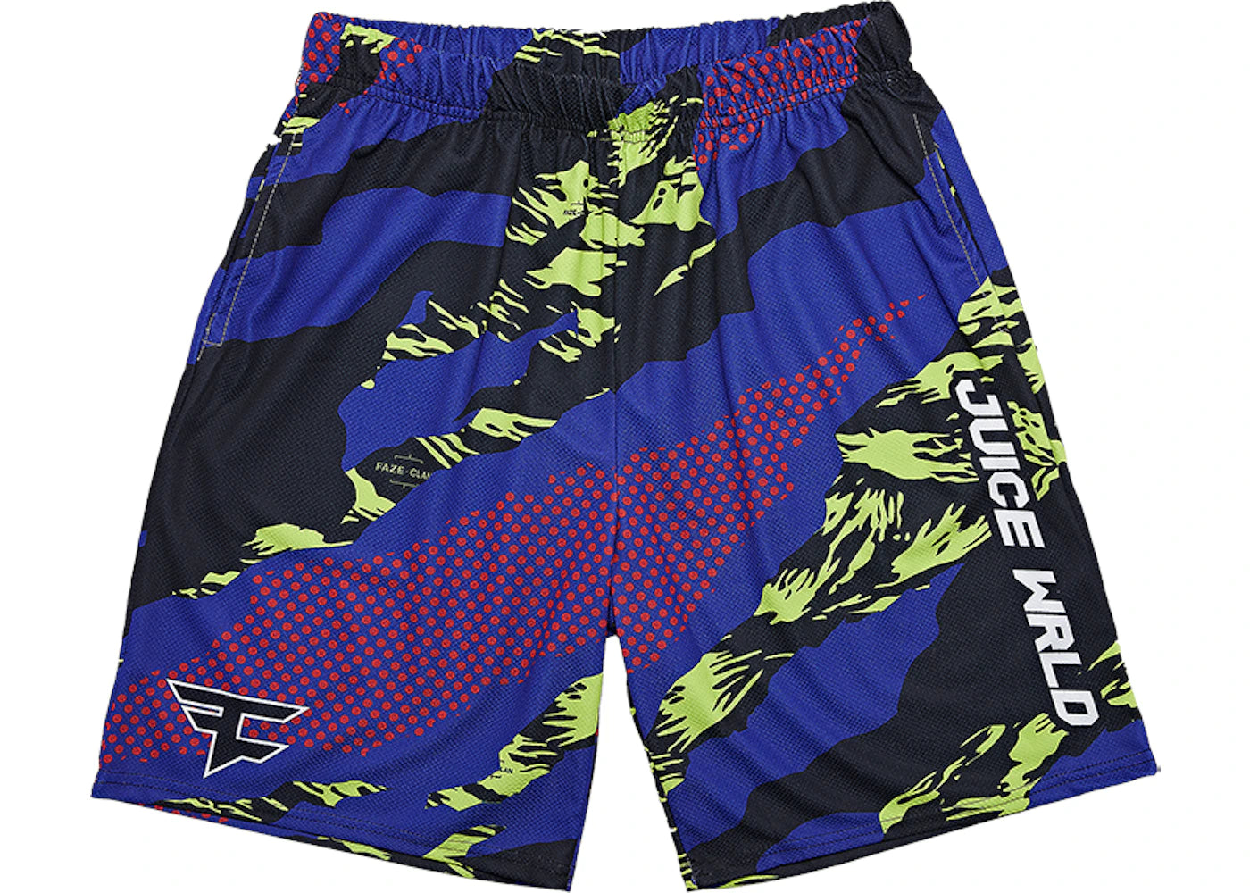 Juice Wrld x Faze Clan Mesh Shorts Multi