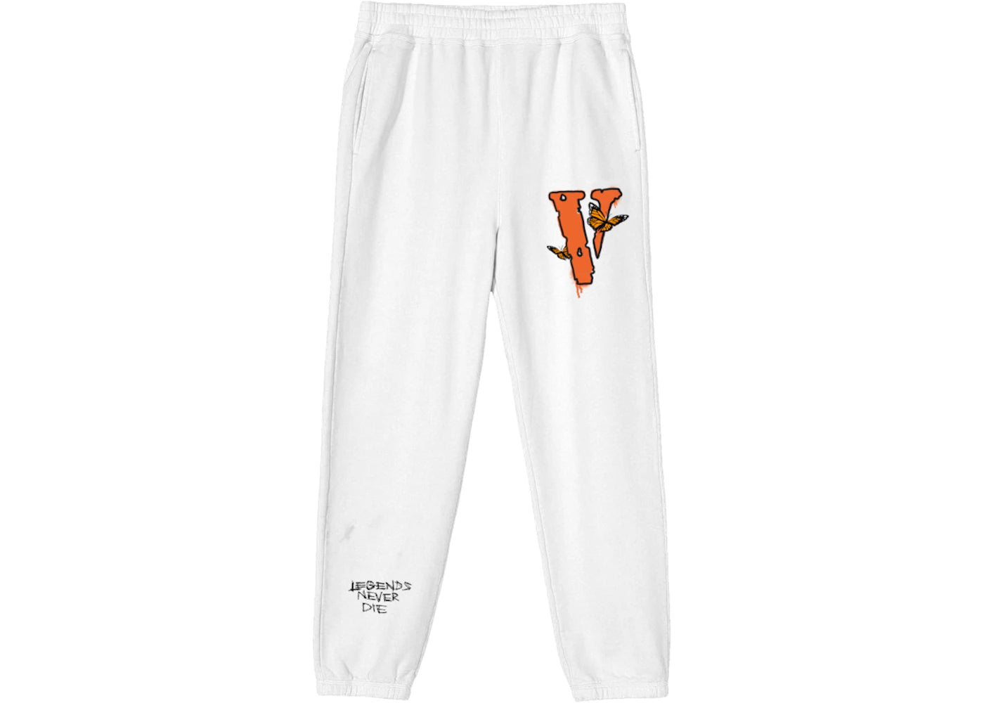 Juice Wrld x Vlone Sweatpants White