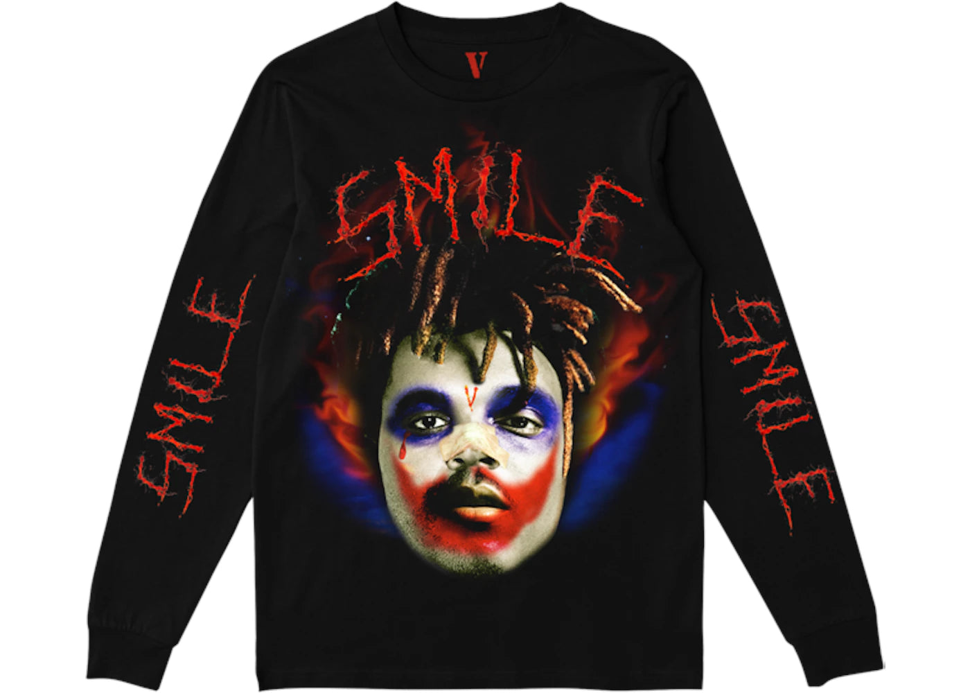 Juice Wrld x XO x Vlone Joker Longsleeve Tee Black