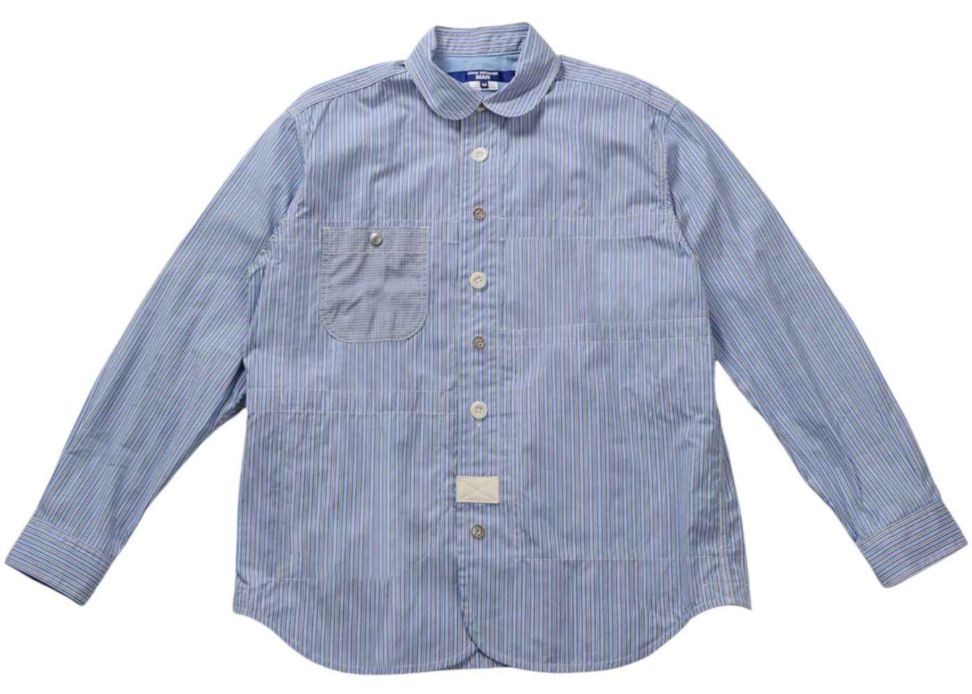 Junya Watanabe Pinstripe Workwear Shirt Blu/Saxe/Wht