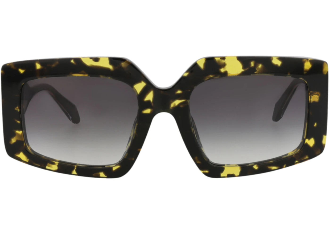Just Cavalli Square-Frame Acetate Sunglasses Havana Black Smoke (SJC020V-54-0709)