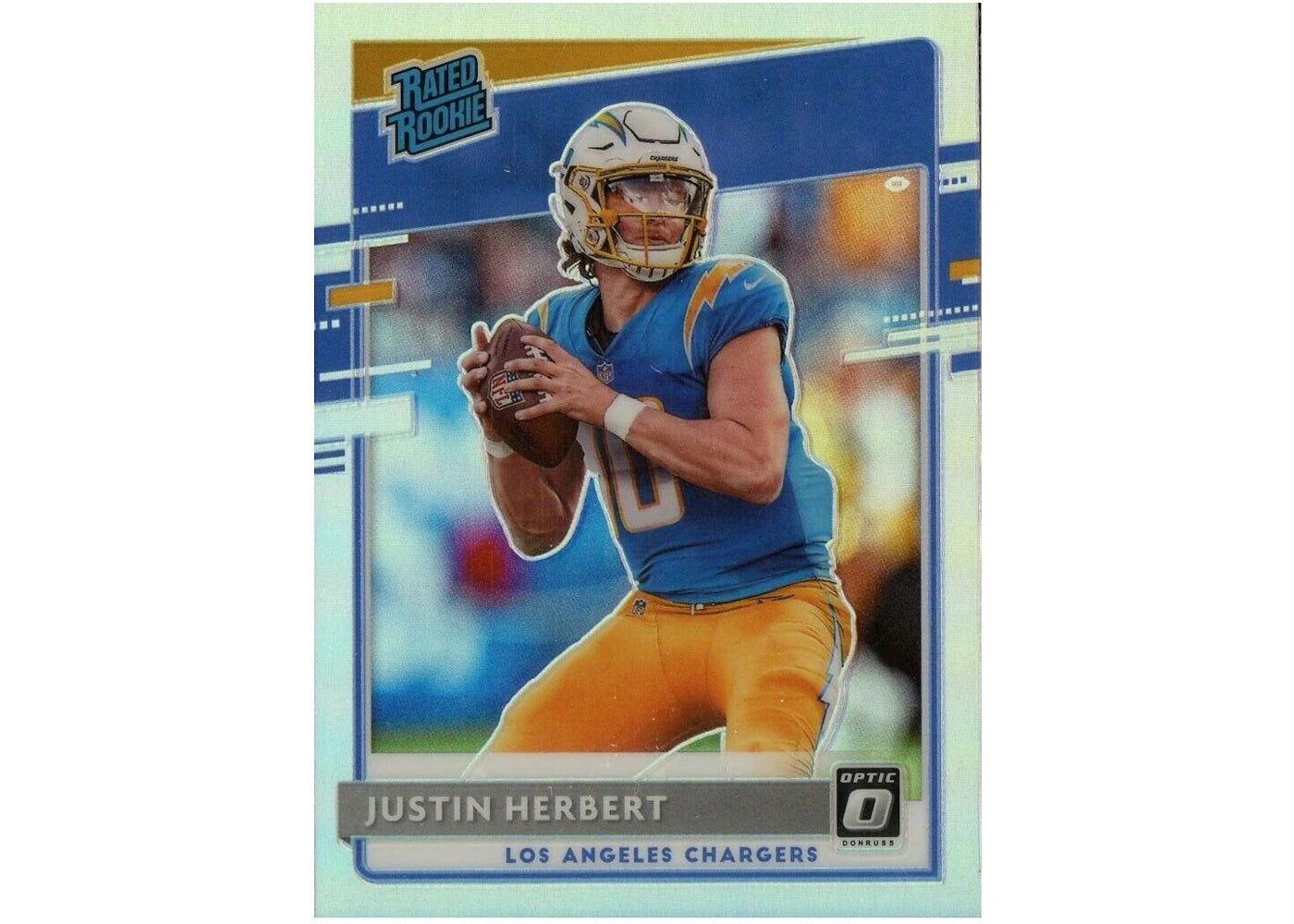 Justin Herbert 2020 Panini Donruss Optic Rookie Holo #153 (Ungraded)