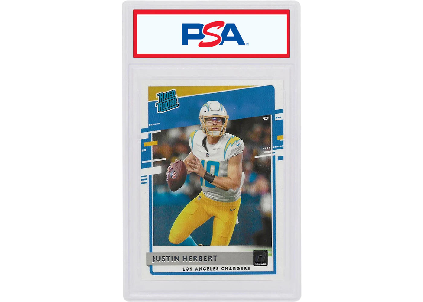 Justin Herbert 2020 Panini Donruss Rookie #303 (PSA or BGS Graded)