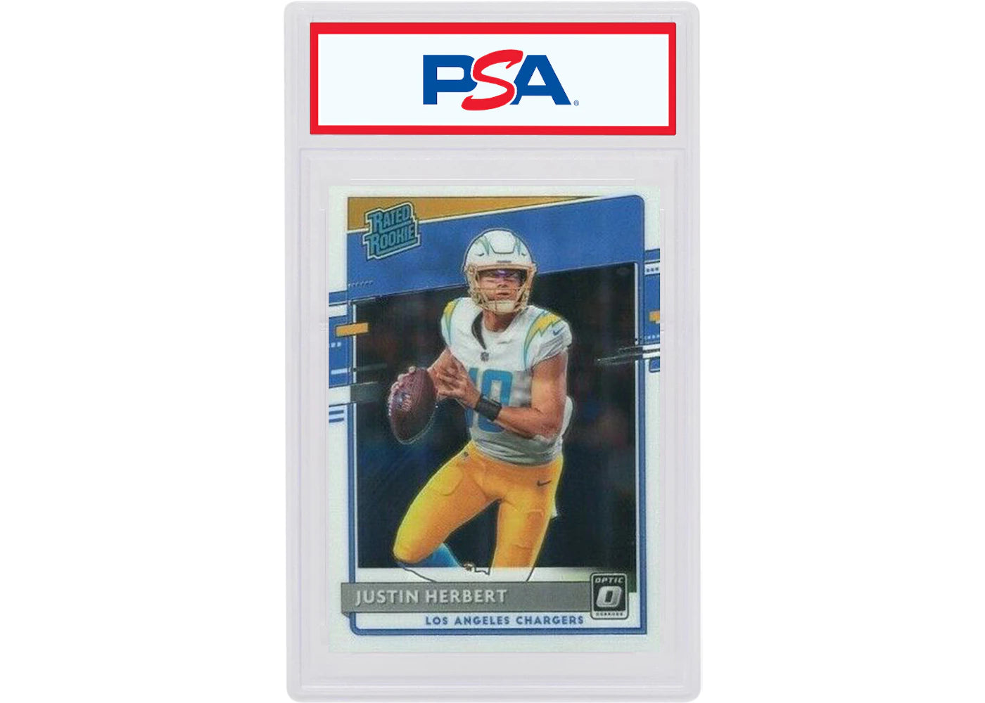 Justin Herbert 2020 Panini Donruss Rookie Optic Rated Rookie Preview #303 (PSA or BGS Graded)