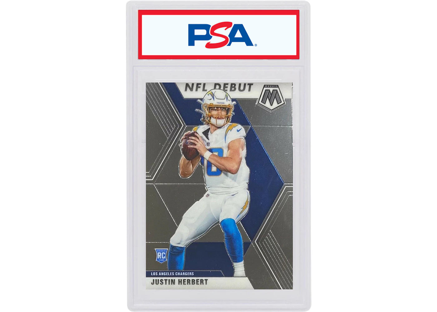 Justin Herbert 2020 Panini Mosaic NFL Debut Rookie #263 (PSA or BGS Graded)