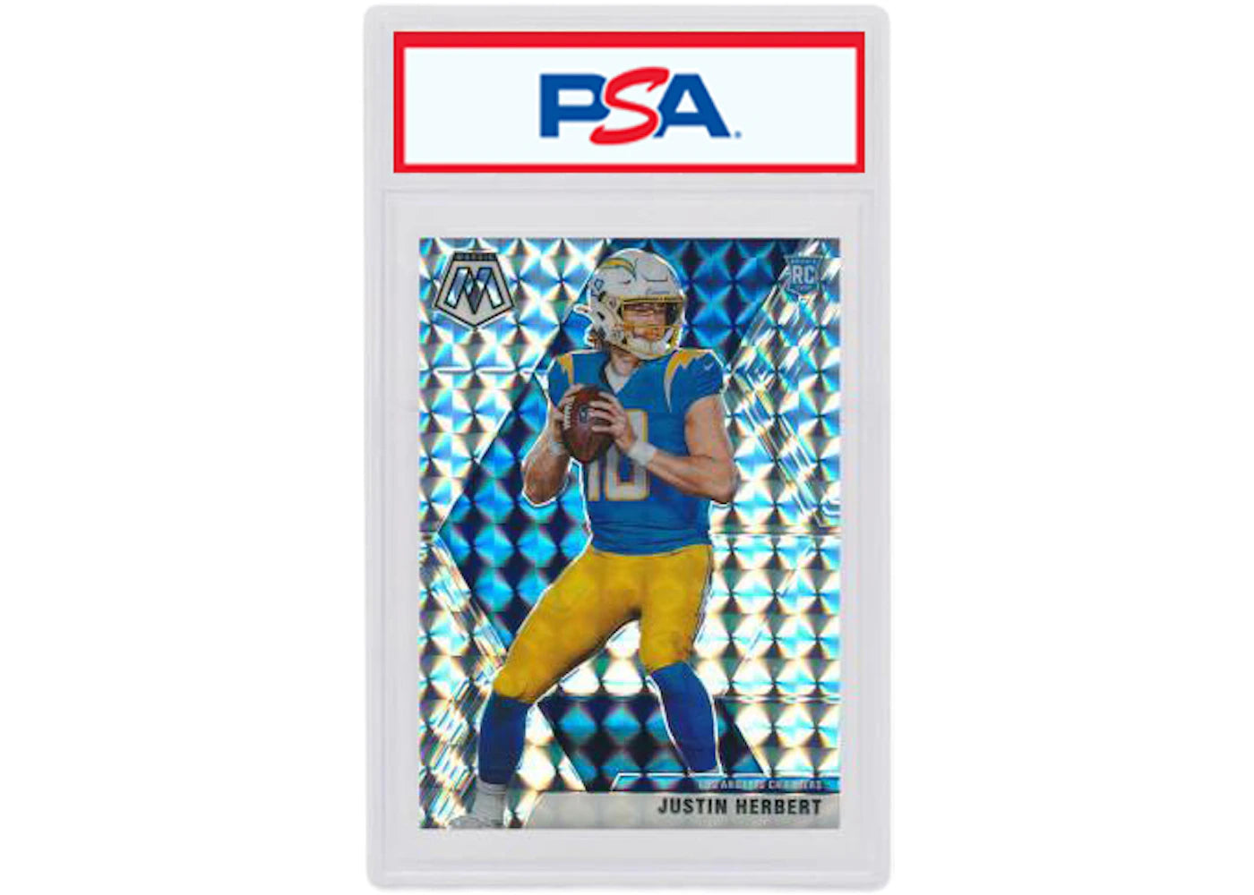 Justin Herbert 2020 Panini Mosaic Rookie Mosaic #204 (PSA or BGS Graded)
