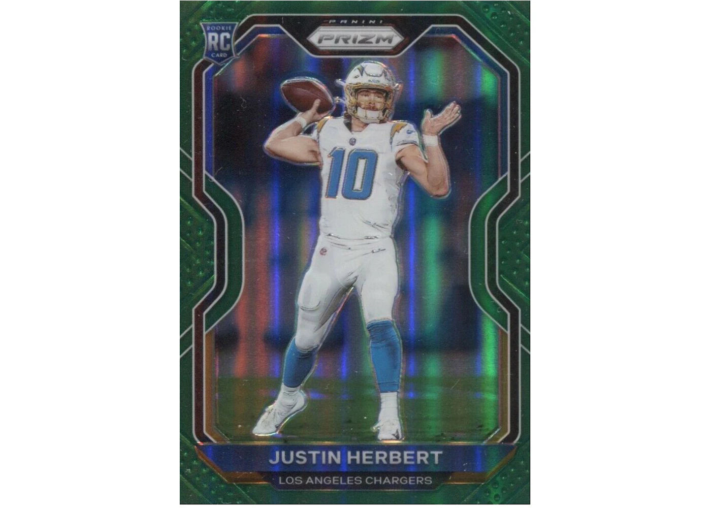 Justin Herbert 2020 Panini Prizm Rookie Green #325 (Ungraded)