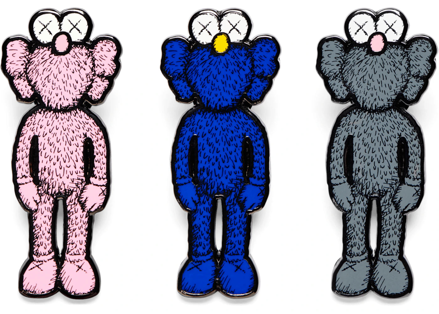 KAWS BFF Pin (Set of 3) Multicolor