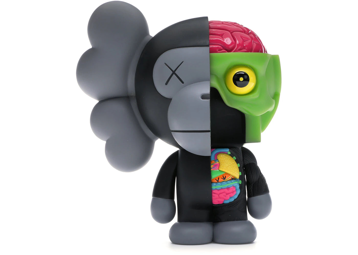 KAWS Bape Dissected Baby Milo Vinyl Figure Black