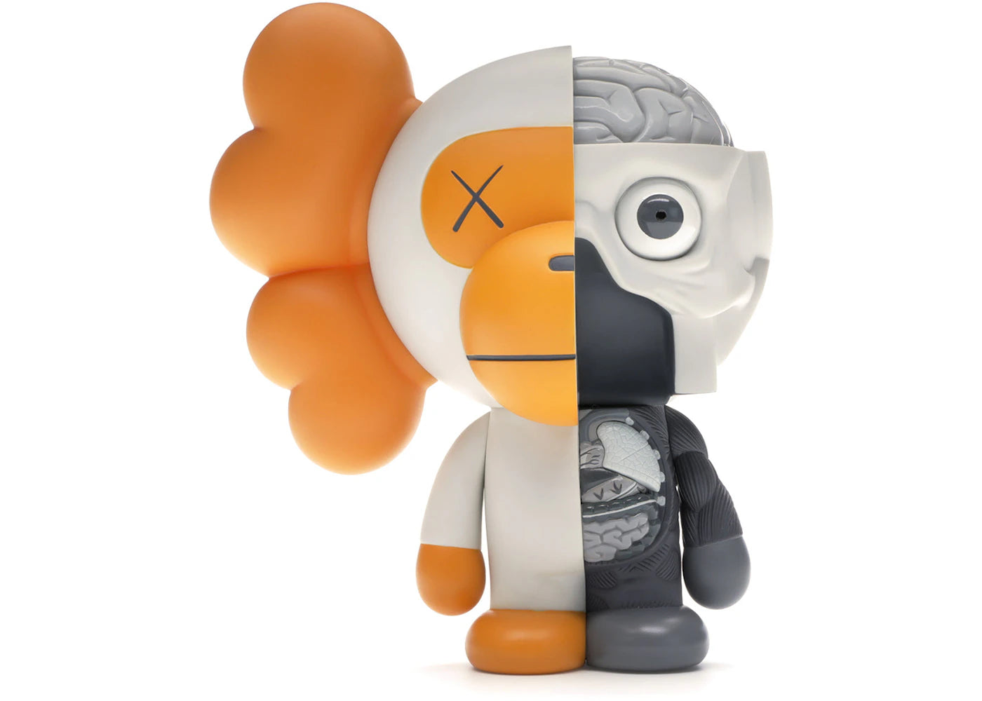 KAWS Bape Dissected Baby Milo Vinyl Figure White