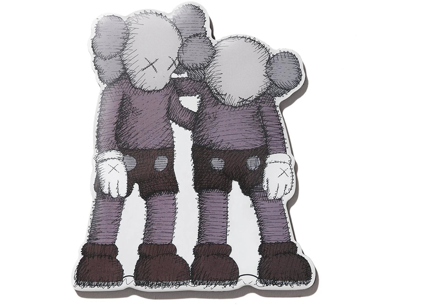 KAWS Brooklyn Museum WHAT PARTY ALONG THE WAY Magnet Grey