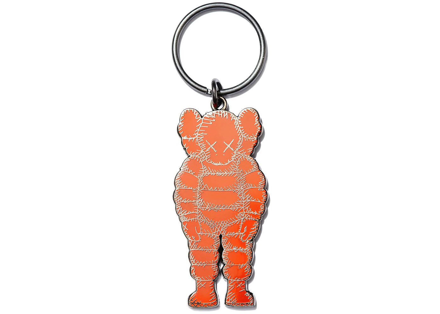 KAWS Brooklyn Museum WHAT PARTY Keychain Orange