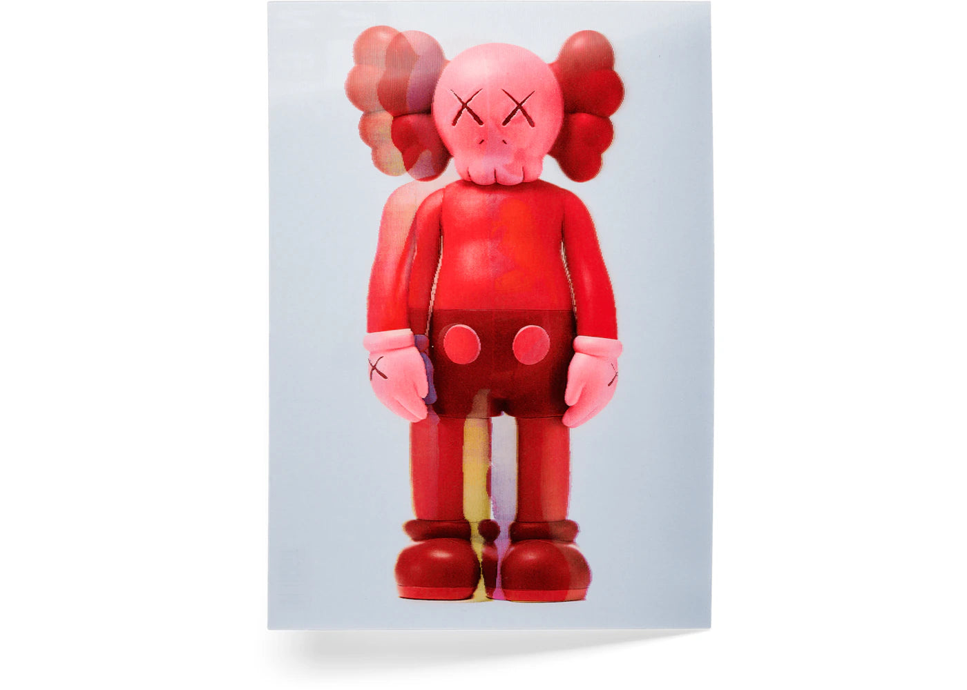 KAWS Companion Flayed Lenticular Postcard Blush