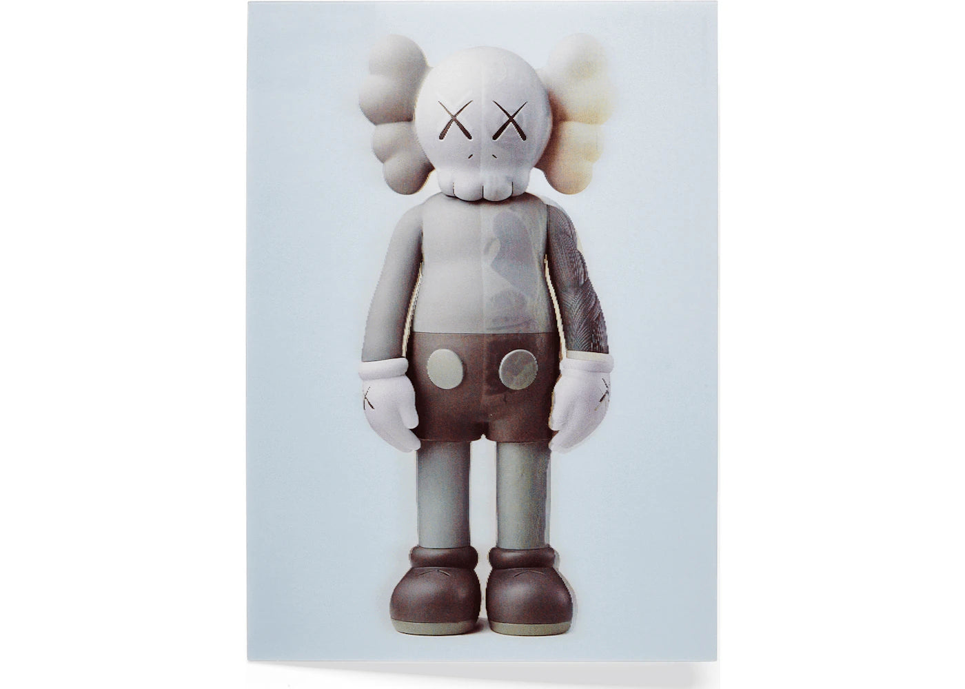 KAWS Companion Flayed Lenticular Postcard Grey