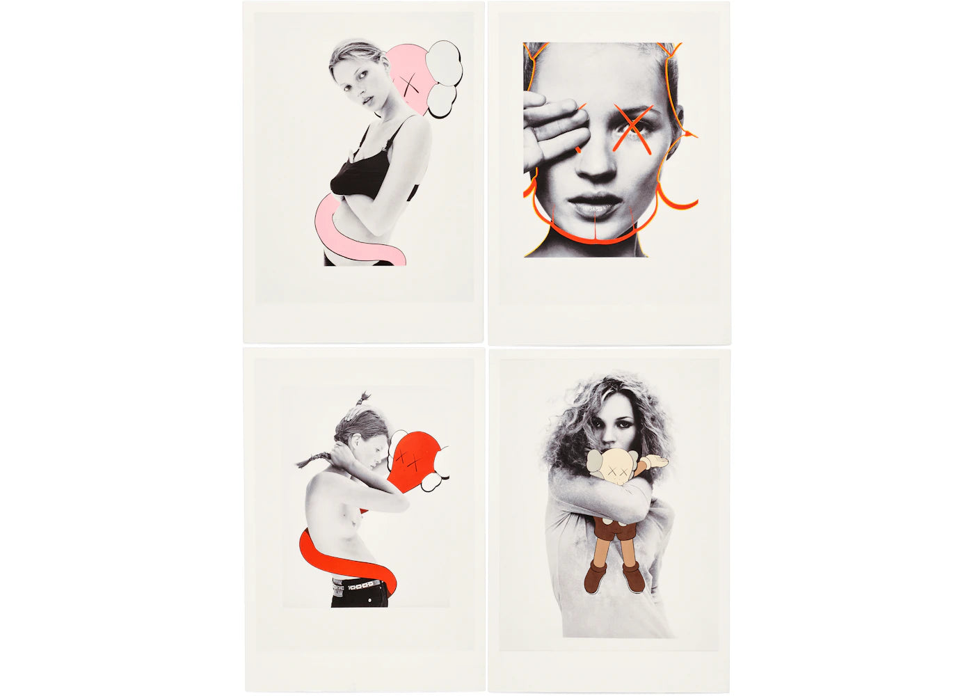 KAWS David Sims Postcard (Set of 4) Multi