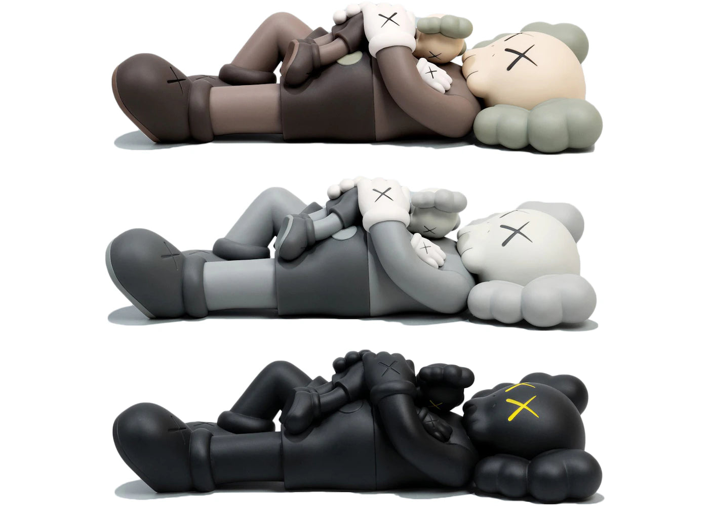 KAWS Holiday Singapore Figure Set Brown/Grey/Black