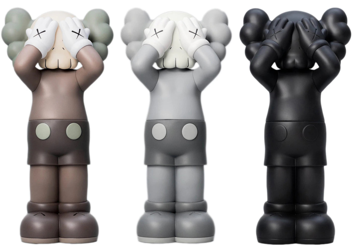 KAWS Holiday UK Vinyl Figure Brown/Grey/Black Set