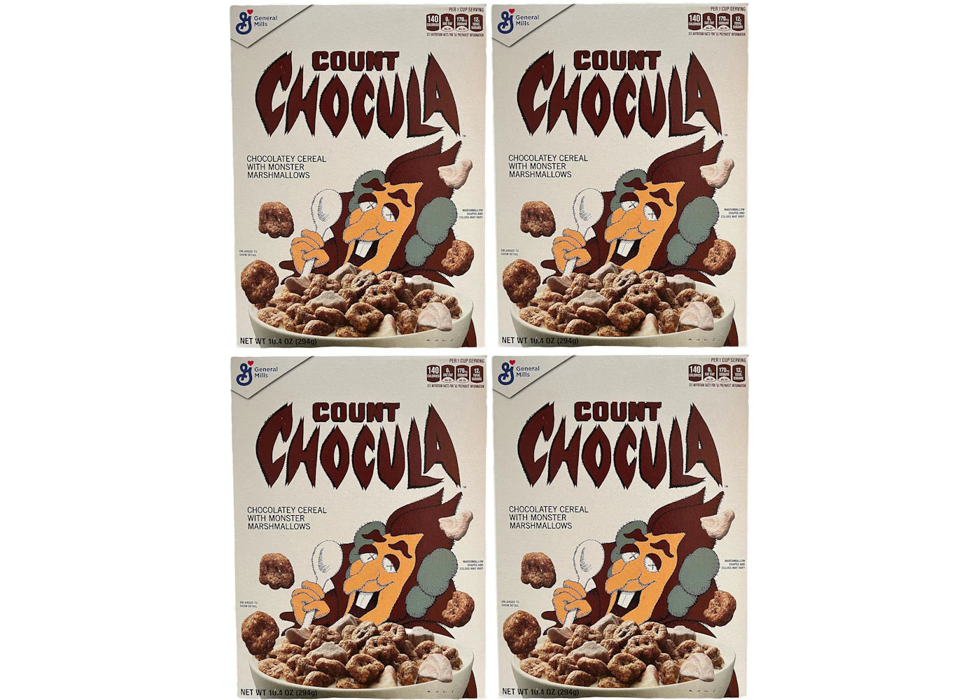 KAWS Monsters Count Chocula Cereal 4x Lot (Not Fit For Human Consumption)