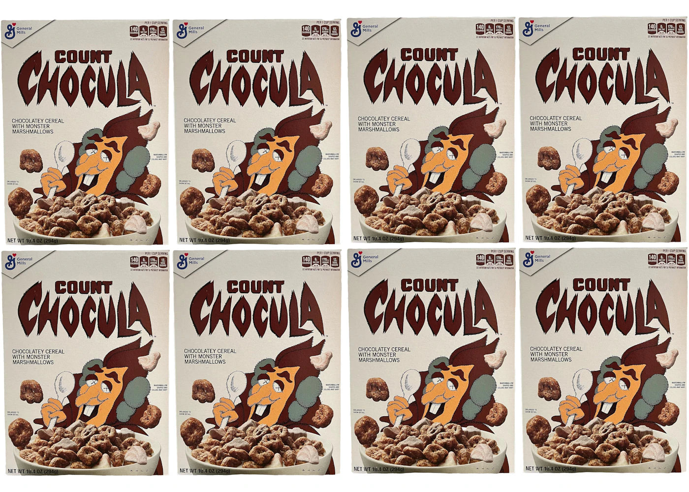 KAWS Monsters Count Chocula Cereal 8x Lot (Not Fit For Human Consumption)