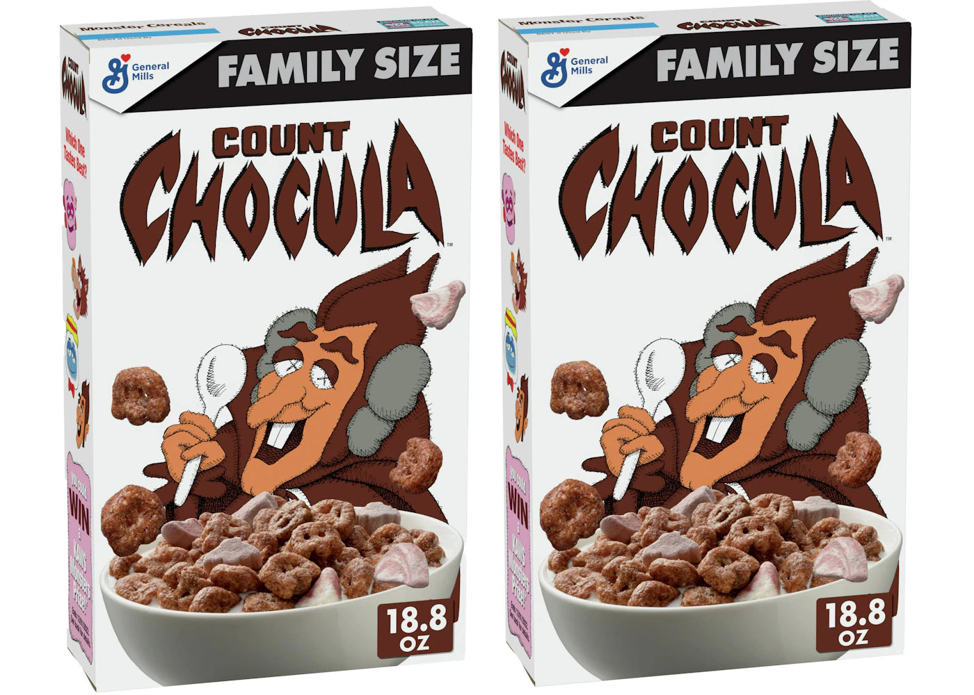 KAWS Monsters Count Chocula Cereal Family Size 2x Lot (Not Fit For Human Consumption)