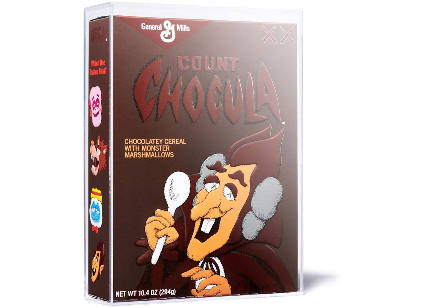 KAWS Monsters Count Chocula Cereal Limited Edition in Acrylic Case (Not Fit For Human Consumption)