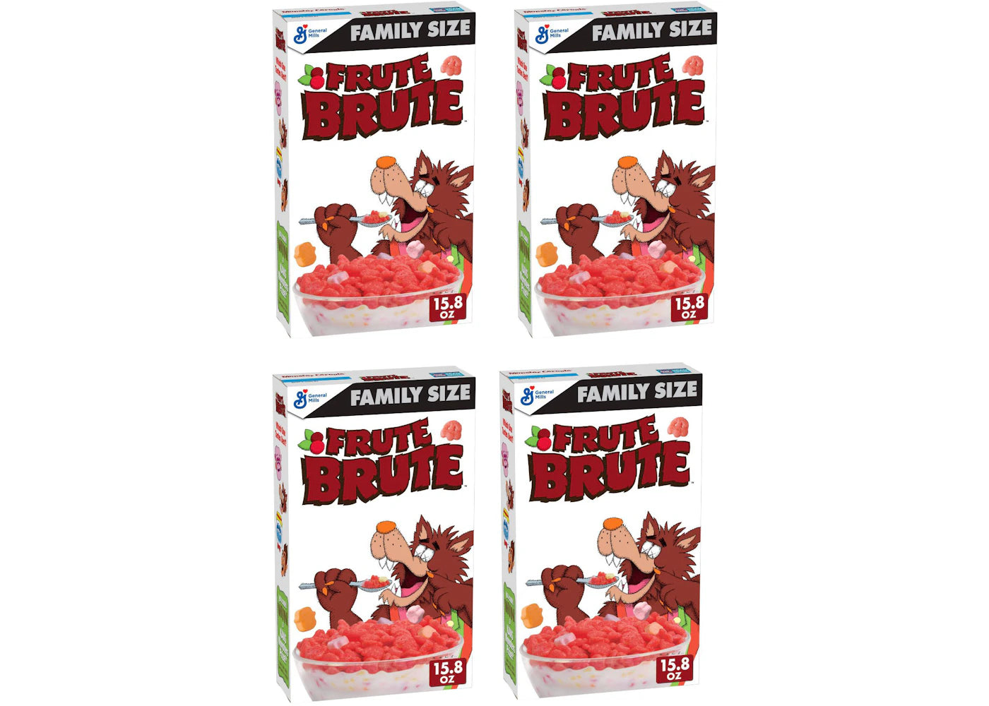 KAWS Monsters Frute Brute Cereal Family Size 4x Lot (Not Fit For Human Consumption)